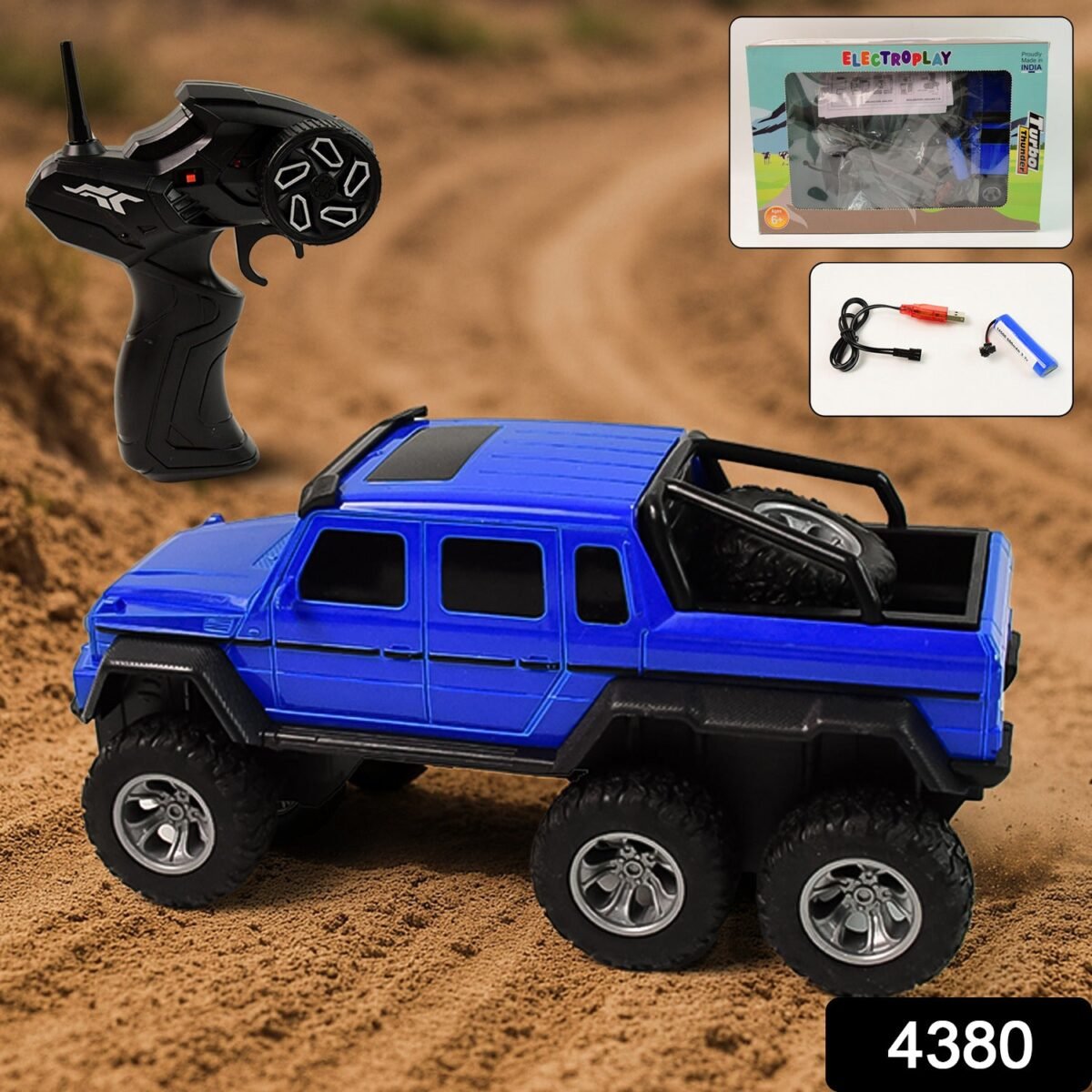 Electroplay 6-Wheel Drive Remote Control Off-road Car for Kids (1 Set) - Image 2
