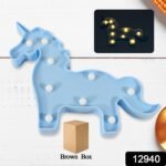 3D LED Night Light Table Lamp for Party Birthday Wedding Atmosphere, Battery Operated Decorative Light Nursery Lamp for Bedroom and Wall Decoration For Children Bedroom Wall, Light (1 Pc / Battery Not Included) - Image 2