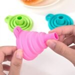 Silicone Funnel for Kitchen Use Oil Pouring Sauce Water Juice - Image 8