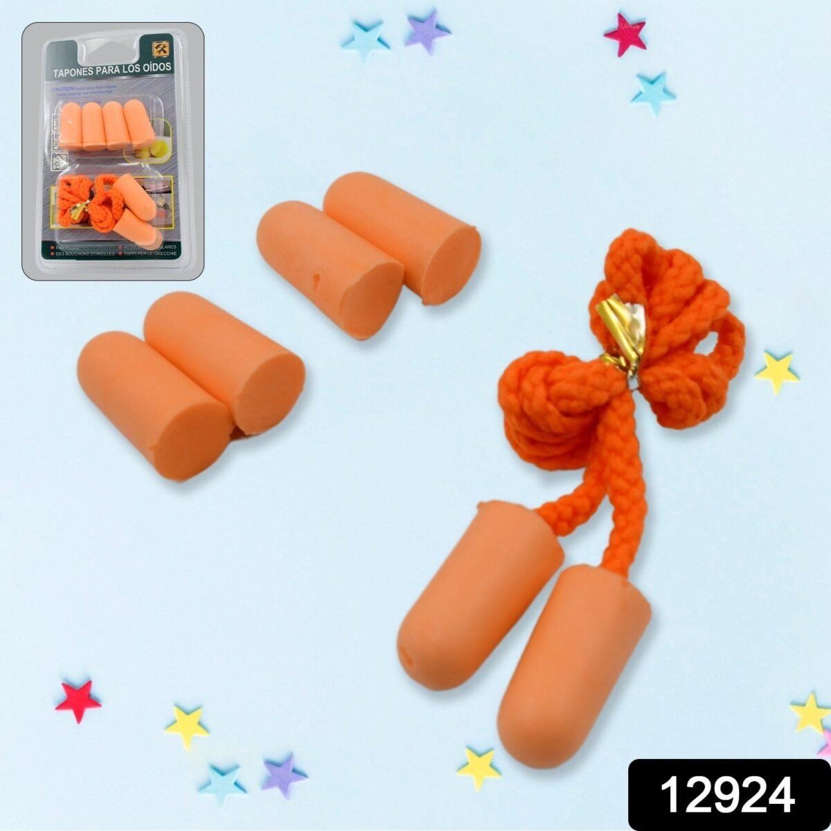 Earplugs Soft Foam Earplugs Sleeping Noise Cancelling for Hearing Protection (3 Pairs) - Image 2