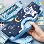 Multifunctional Space Theme Pencil Box for Kids (Magnetic, Pop-Up) - Image 3