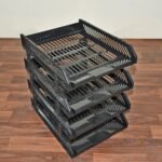 4-Layer Multifunctional File Rack with Drawers for Office Desk - Image 4