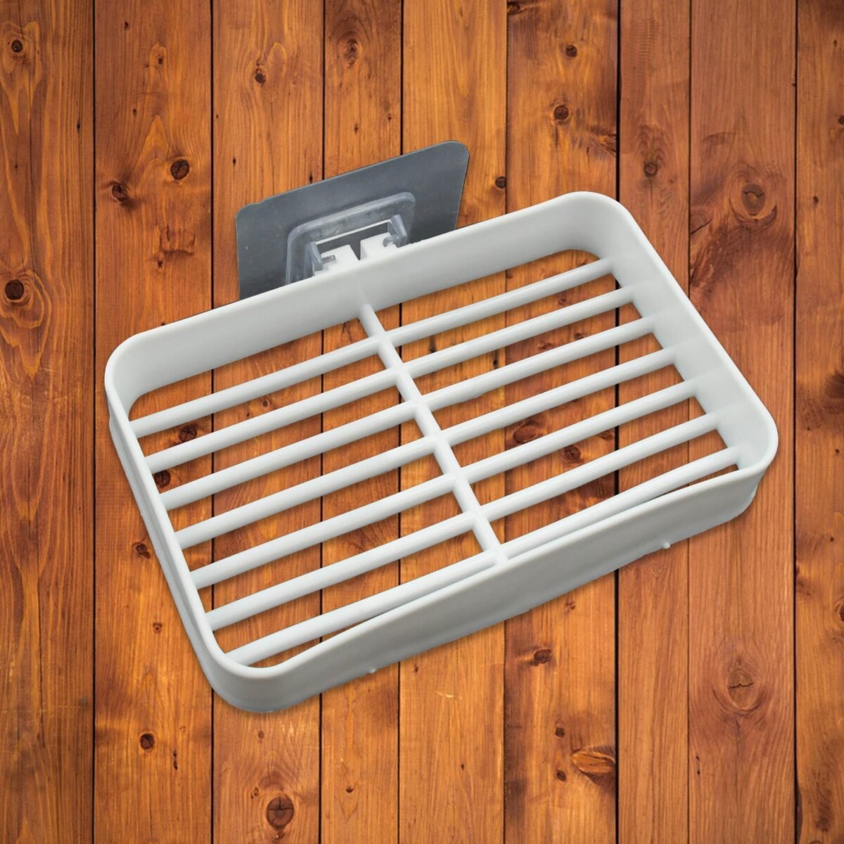 Bathroom & Kitchen Soap Holder: Self-Adhesive (Plastic Box) - Image 7