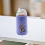 Girl Glass Water Bottle for School with Kid Sparkle Strap Cat Lid Sequins Glitter Glass Cup Birthday Gift Children 350ml (MOQ :- 75 pc) - Image 6