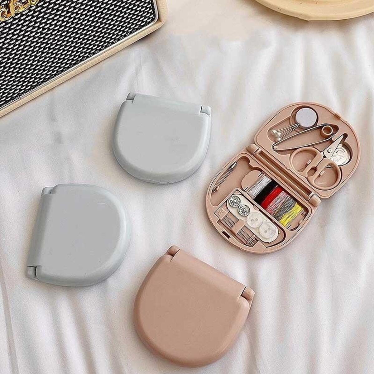 Mini Travel Sewing Kit for Beginners with Threads & Scissors - Image 3