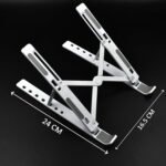 Adjustable  Ergonomic Foldable Portable, Holder Riser Tablet Stand Plastic (Use In 14 inch Laptop) - Image 4