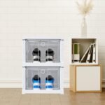 Stackable Multifunctional Storage, for Clothes Foldable Drawer Shelf Basket Utility Cart Rack Storage Organizer Cart for Kitchen, Pantry Closet, Bedroom, Bathroom, Laundry (2 / Layer 1 Pc) - Image 5