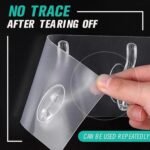 Adhesive Transparent Heavy Duty Wall Hook - Image 5