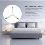 Adjustable Triangle Elastic Suspenders Gripper Holder Straps Clip for Bed Sheets (4 Pc) - Image 6