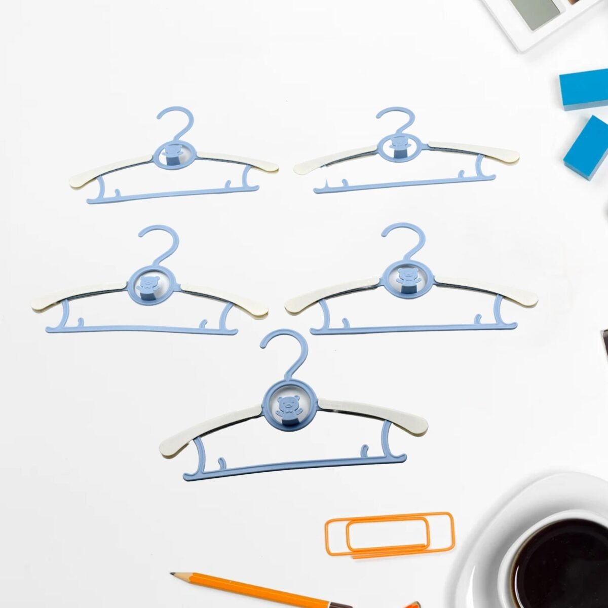 Large Adjustable Plastic Dress Hangers – Space-Saving & Lightweight (5 Pc) - Image 5