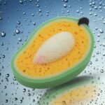 Multipurpose Mango Dish Sponge: Cleans Kitchen & Bath (Soft & Durable, 1 Pc) - Image 3