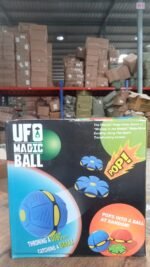 Football Flat Throw Disc - with 3 LED Light Flying Toys - Image 8