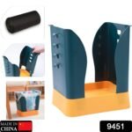 Expandable Trash Can (1 Pc): Plastic, Large Capacity, Kitchen & Bathroom - Image 2