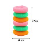 Plastic Scrubber Round Nylon Scrubbers (Pack of 6) - Image 7