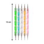 Nail Art Point Pen and Set Used by Women's for Their Fashion Purposes (Pack of 5Pcs) - Image 9