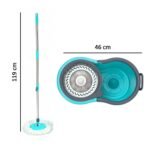 Quick Spin Mop With Steel Spin, Bucket Floor Cleaning, Easy Wheels & Big Bucket, Floor Cleaning Mop with Bucket - Image 5