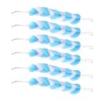 Hanging Small Loofah Sponge Poufs – Body Scrubbers for Bath & Shower (Pack of 6) - Image 4