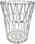 Multipurpose Fruit Basket Stainless Steel Wire Bowl Foldable Basket for Vegetable  /  Fruits  /  Dining