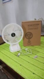 Multifunctional USB Desk Fan – Clip-On Plug & Play Fan, 1 Pc with Brown Box (On / Off Switch Not Provided) - Image 8