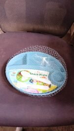 Plastic Food Plates / Biodegradable 5 Compartment Plate With Spoon for Food Snacks / Nuts / Desserts Plates for Kids, Reusable Plates for Outdoor, Camping, BPA-free (1 Pc) - Image 8