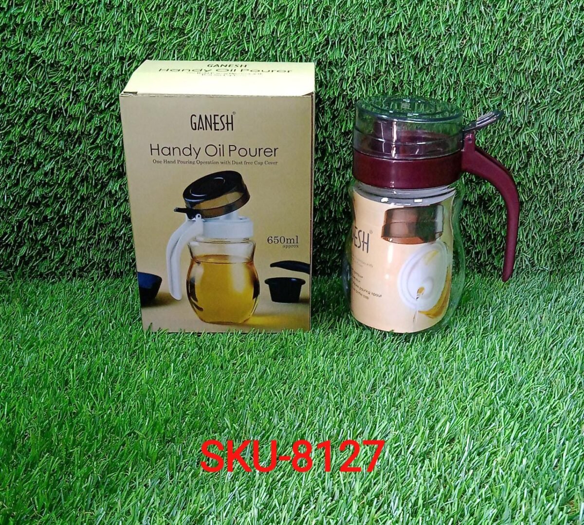 Oil Dispenser Stainless Steel with small nozzle 650ml - Image 8