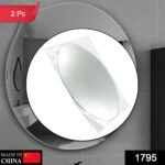 Oval Shape 3D Mirror Sticker (2 Pc Set) - Image 2