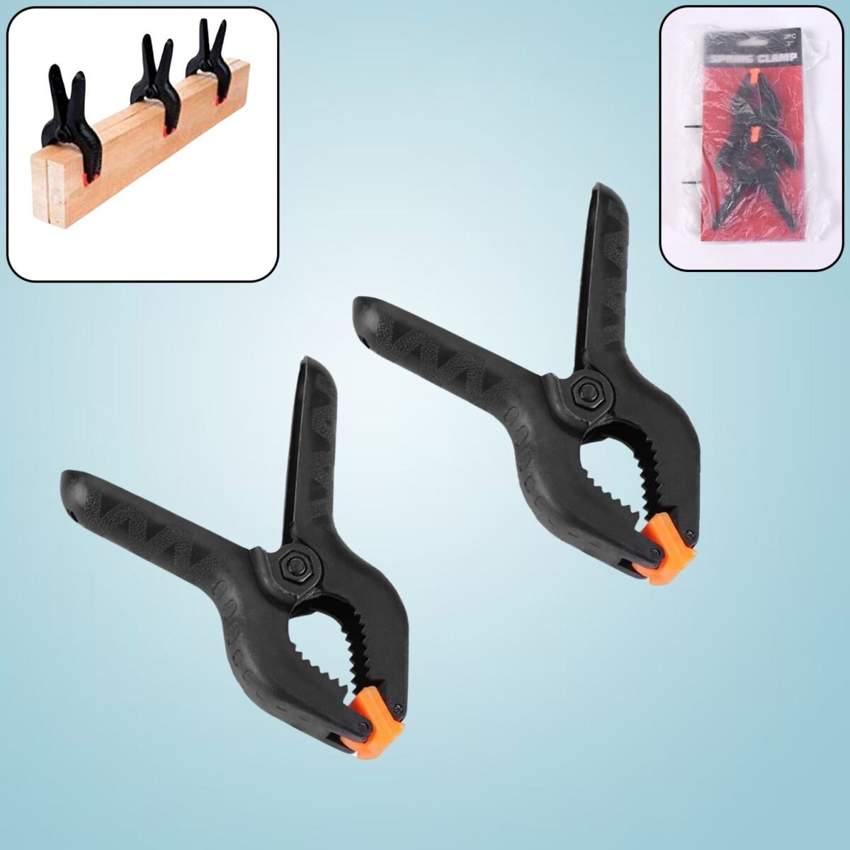 3 inch Heavy Duty Clips Clamp Spring Clamps Clip Fixture (2 Pc Set) - Image 1