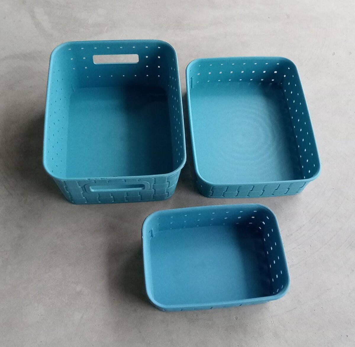 Smart Baskets for Storage(Set of 3) Sky Blue - Image 1