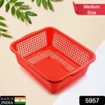 Plastic Kitchen Medium Size Vegetables and Fruits Washing Basket Dish Rack Multipurpose Organizers - Image 6