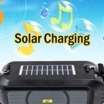 Wireless Bluetooth Speaker 5W High Bass with Wireless Mic / Microphone, LED Torch, Solar Charging, Support USB & Adjustable Strap (1 Set) - Image 8