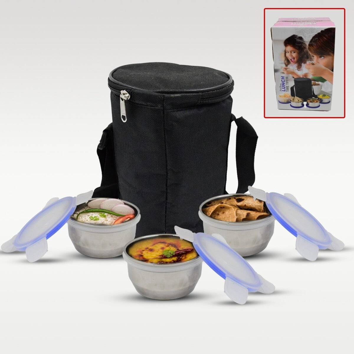 Stainless Steel Lunch Box - Multi-Compartment Airtight Container for Office, School & Travel - Image 7