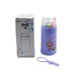 Girl Glass Water Bottle for School with Kid Sparkle Strap Cat Lid Sequins Glitter Glass Cup Birthday Gift Children 350ml (MOQ :- 75 pc) - Image 5
