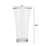 Stylish look Plastic Juicy Glass, Transparent Glasses Set 300ml (6pcs) - Image 7
