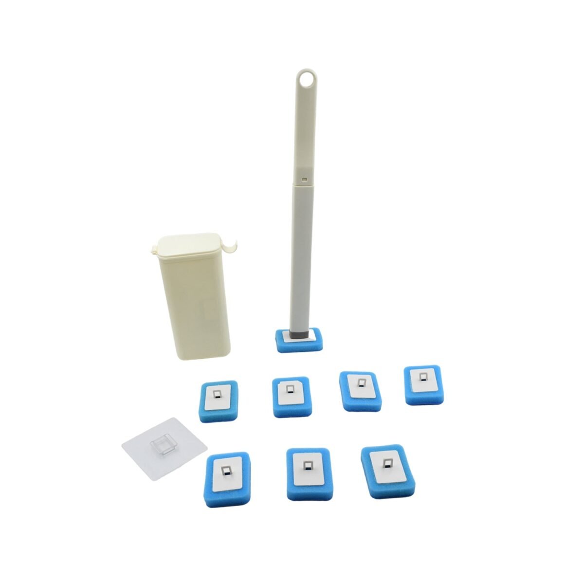 Toilet Brush Wand, Toilet Brush Kit with 8 Count Disposable Toilet Refills Heads - Image 5