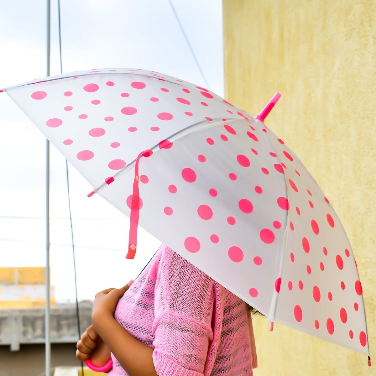 Dot Printed Umbrella for Men and Women Multicolor - Image 7
