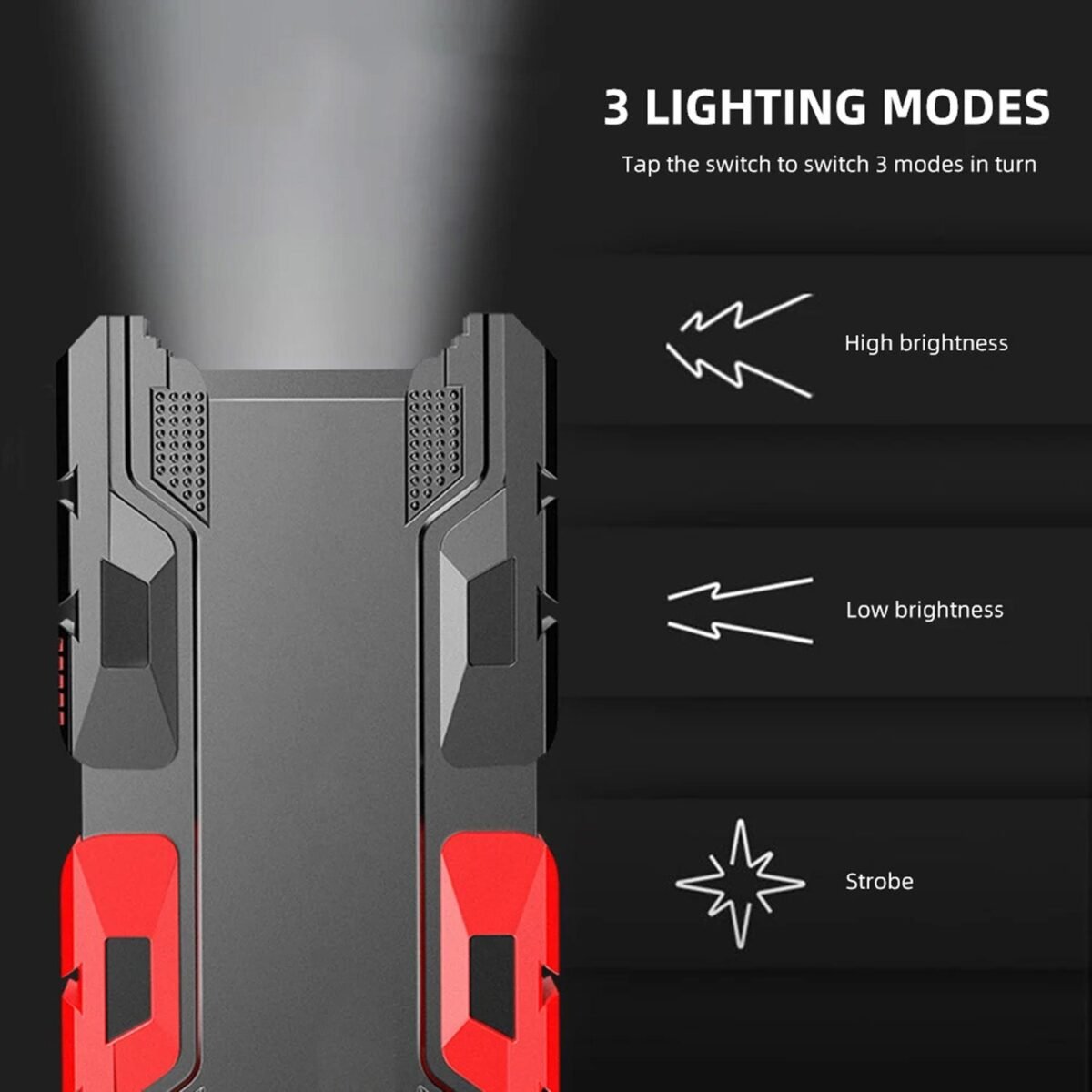 Rechargeable Mini LED Flashlight with Power Bank, 3 Modes (1 Pc) - Image 7