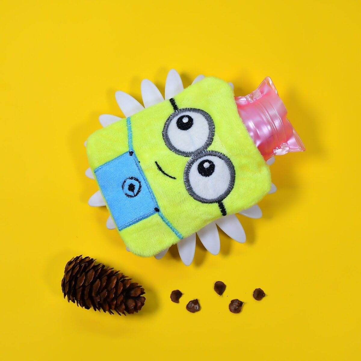 Minions Hot Water Bag - 2-Eye Design with Cover for Pain Relief & Warming - Image 6