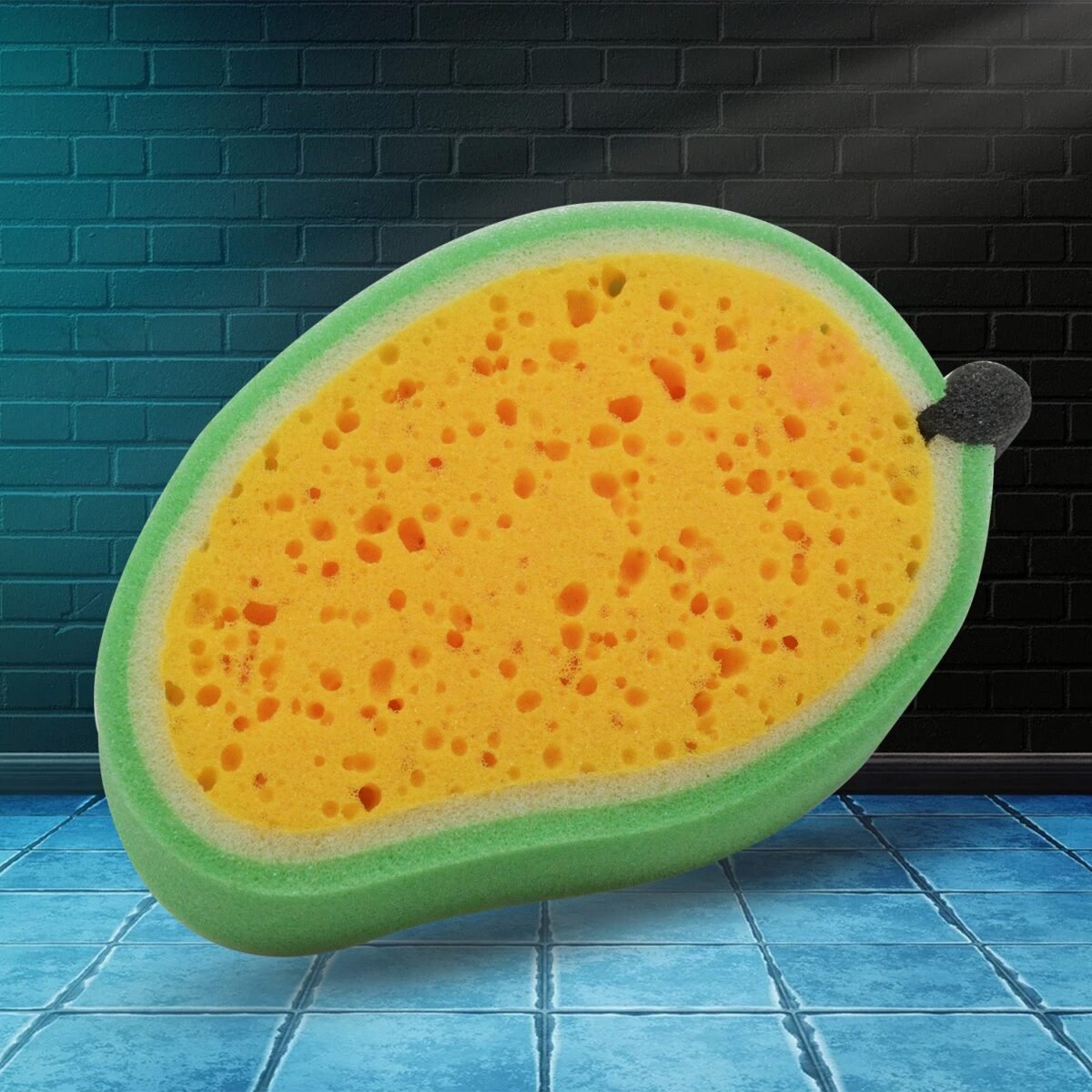Multipurpose Mango Dish Sponge: Cleans Kitchen & Bath (Soft & Durable, 1 Pc) - Image 6