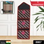 Foldable Hanging Organizer with 3 Pockets - Wall Hanging Letter Holder - Image 2