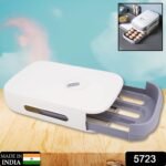 Egg Storage Box Plastic Egg Drawer Fridge Egg Organizer Egg Keeper Refrigerator Egg Drawer Plastic Egg Carton Covered Egg Holder Pantry Egg Bin Household Egg Tray (1 Pc) - Image 2