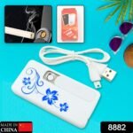 Stylish Electric USB Lighter for Men & Women, Regular Cigarettes Portable USB Rechargeable Flameless, Coil Slim Cigarette Lighter with Charging Cable, Windproof E lighter, Lighter for Smoking (1 Pc ) - Image 2