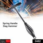 Welding Slag Removal Hammer with Coil Spring Handle | Heavy Duty Chipping Tool for Slag & Spatter Cleaning (1 Pc) - Image 2