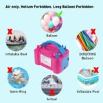 Portable Dual Nozzle Electric Balloon Blower Pump Inflator - Image 8