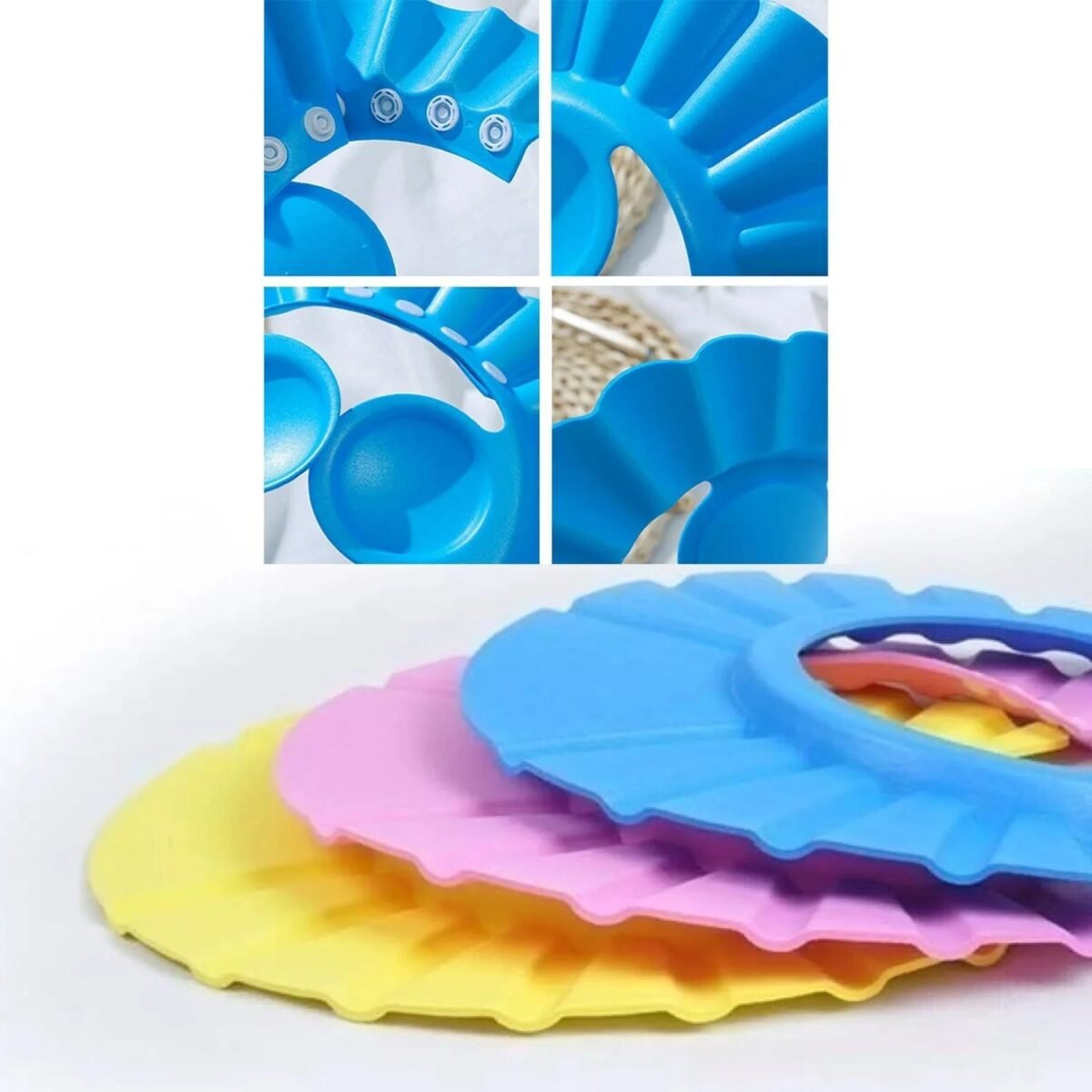 Adjustable Soft Baby Bath Cap – Protects Hair, Eyes & Ears - Image 6