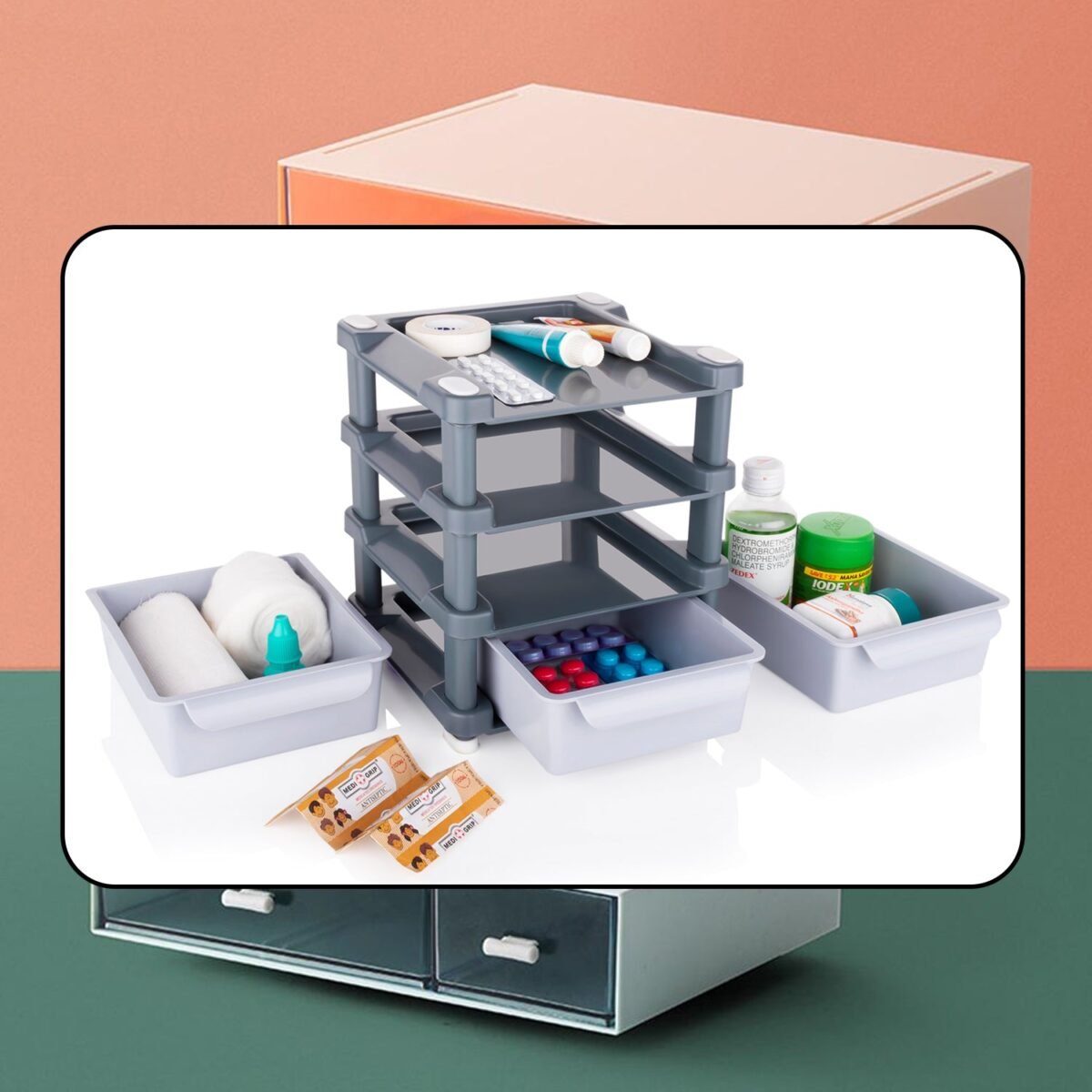 Mini 3 Layer Drawer Used for storing makeup equipment’s and kits used by women’s and ladies. - Image 6