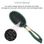 Massage Comb, Air Cushion Massage Hair Brush Ergonomic Matt Disappointment for Straight Curly Hair Cushion Curly Hair Comb for All Hair Types, Home Salon DIY Hairdressing Tool  (1 Pc), Hair accessories - Image 5