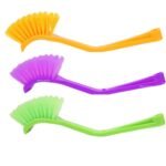 Plastic Wash Basin / Toilet Seat Cleaning Brush (Multicolour) - Image 9