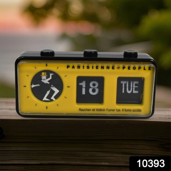 legant Desk Clock with Date & Day Display