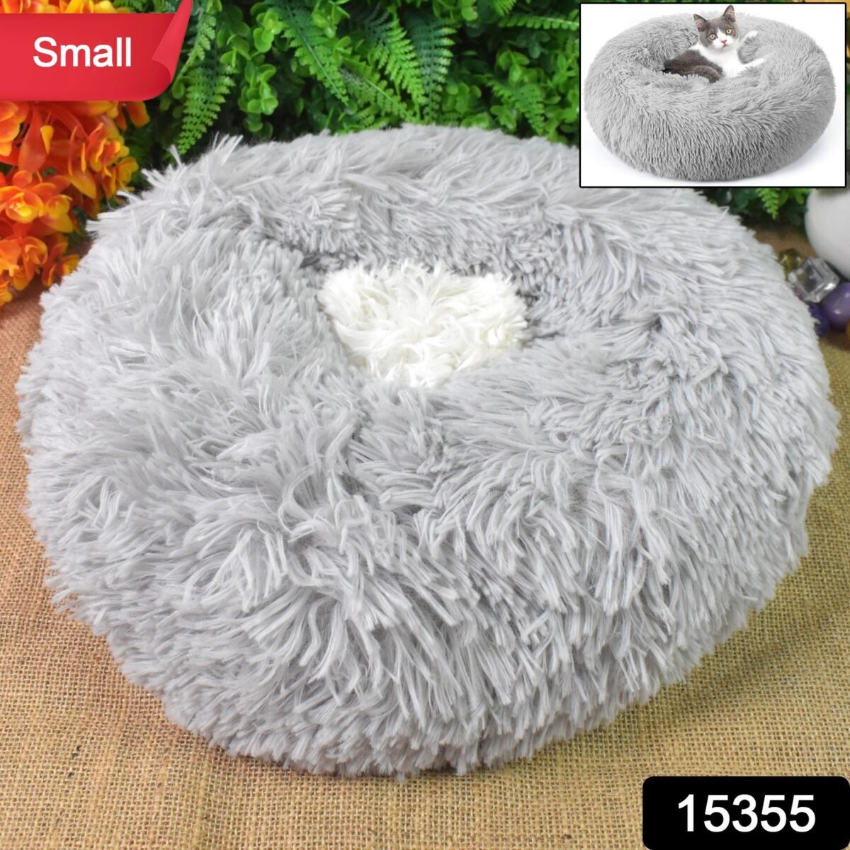 Small Round Dog Beds for Small Dogs and Cats (1 Pc) - Image 2
