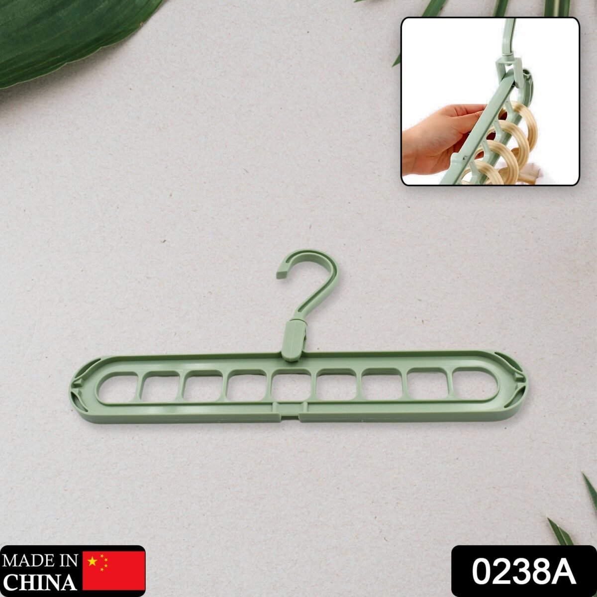 Plastic Hanging Hook - Multi-Hole Wardrobe Organizer for Clothes Storage & Display - Image 2